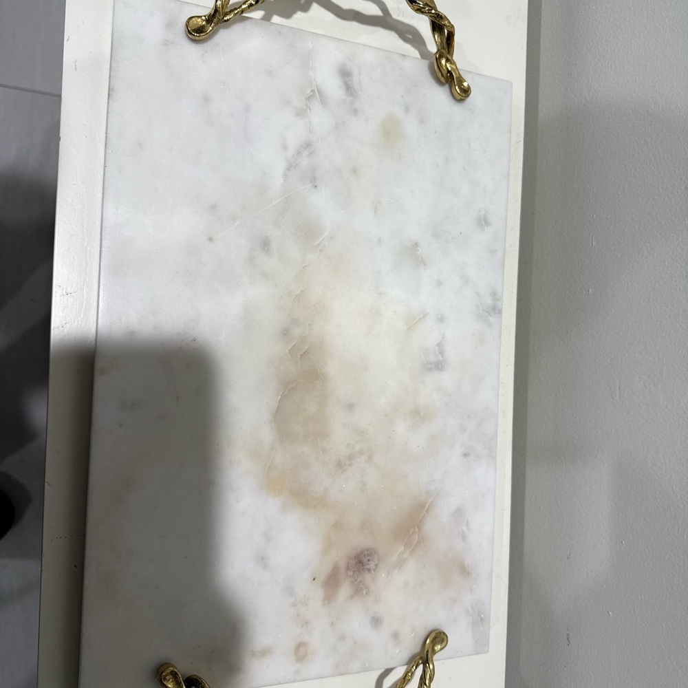 Michael Aram Marble and Gold cheese board